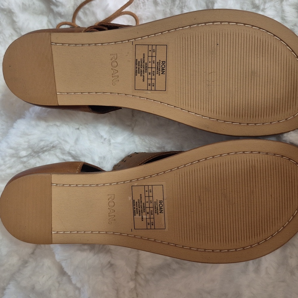 Roan by Bed/Stu Brown Leather Gladiator Sandals - Picture 7 of 9